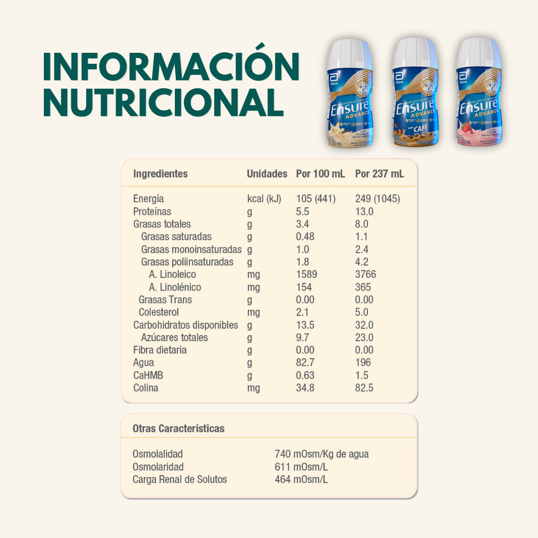 Ensure® Advance Shake Líquido 220ml
