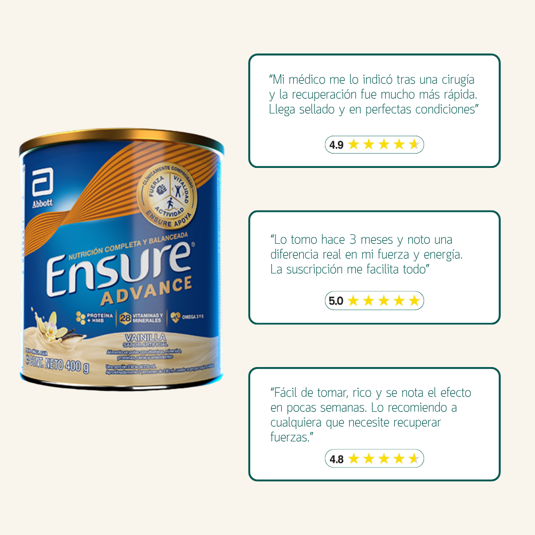 Ensure® Advance Lata En Polvo 400g
