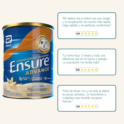 Ensure® Advance Lata En Polvo Sabor Vainilla 850g