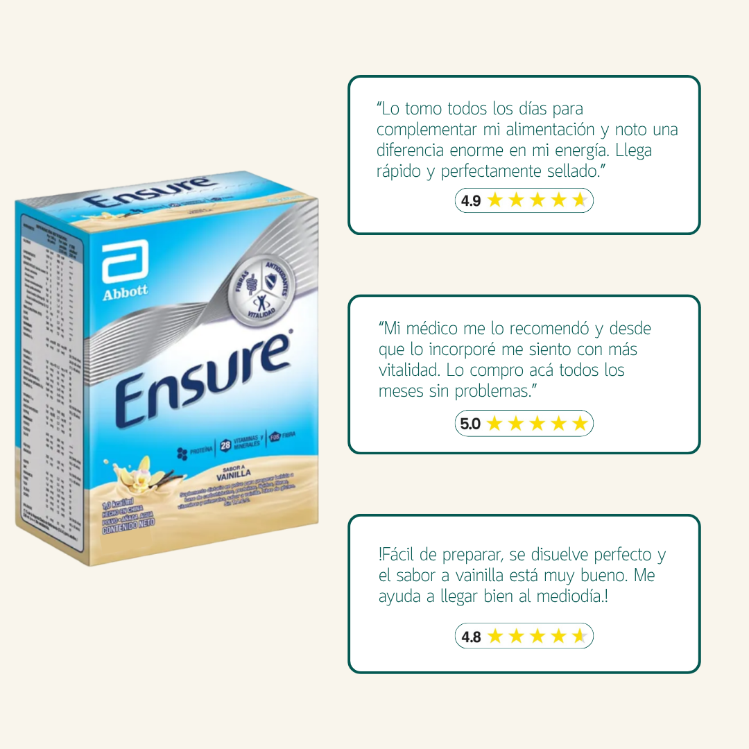 Ensure® Base Caja En Polvo Sabor Vainilla