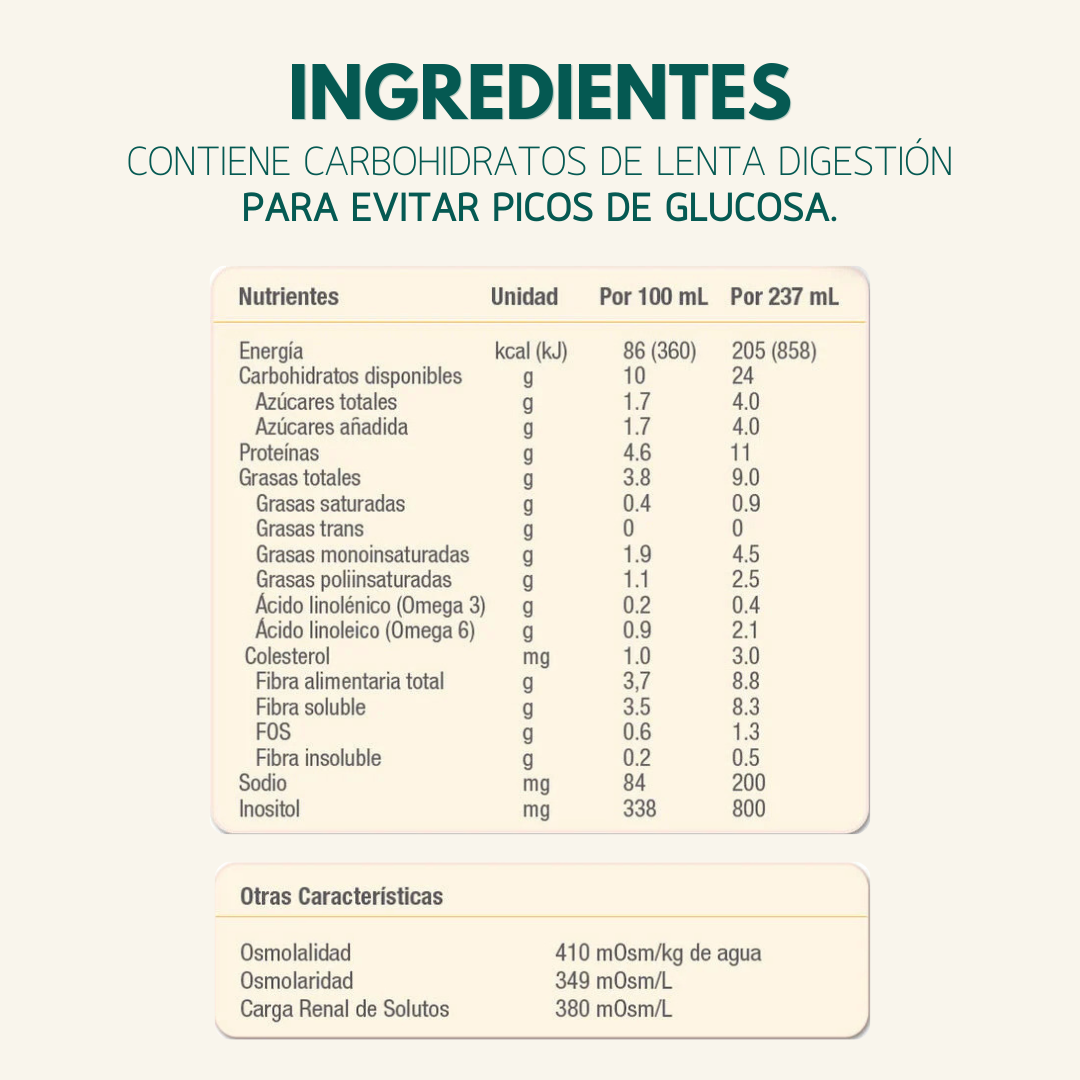 Glucerna® Shake Líquido Sabor Vainilla 237ml