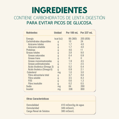Glucerna® Shake Líquido Sabor Vainilla 237ml